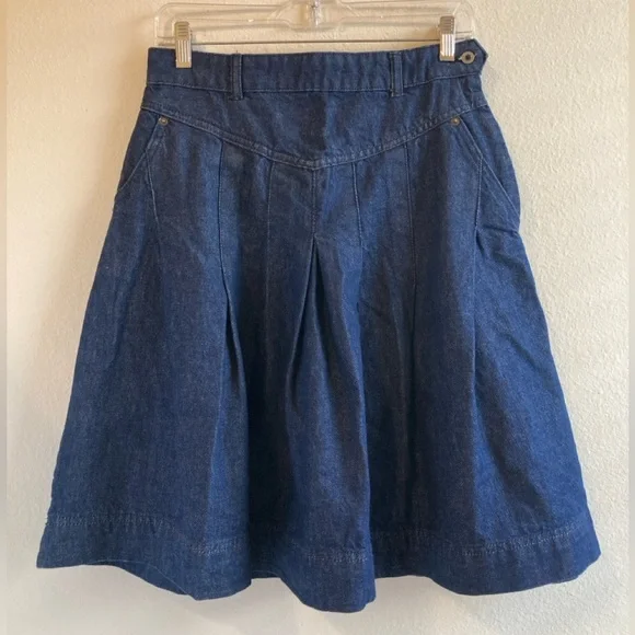 Free People Blue Denim Vest Top & Skirt Set - Picture 7 of 13